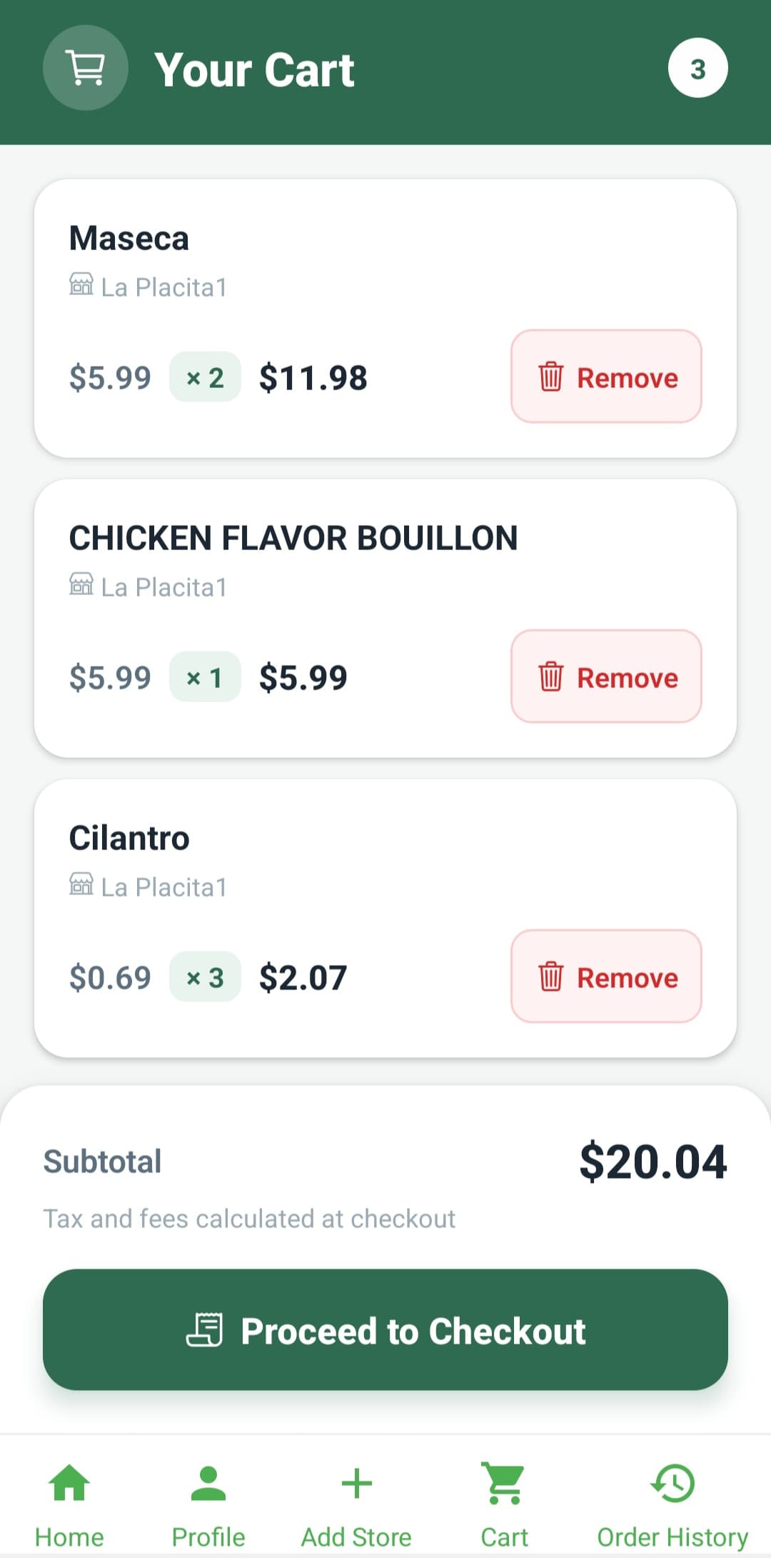 Shopping cart